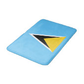 Tapis De Bain Drapeau de Sainte-Lucie (Angle)