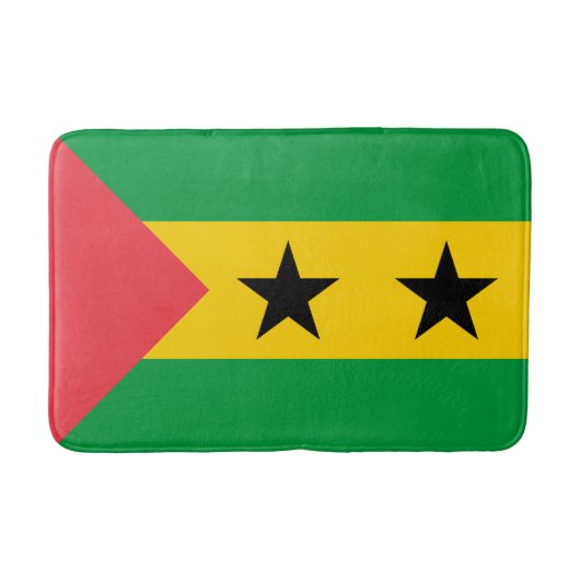 Tapis De Bain Drapeau de Sao Tomé-et-Principe (Devant)