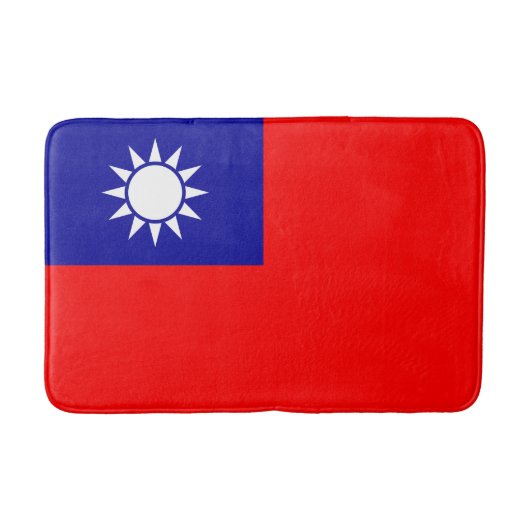 Tapis De Bain Drapeau de Taïwan (Devant)