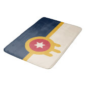Tapis De Bain Drapeau de Tulsa (Oklahoma) (Angle)