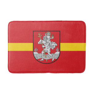 Tapis De Bain Drapeau de Vilnius, Lituanie Mat de bain