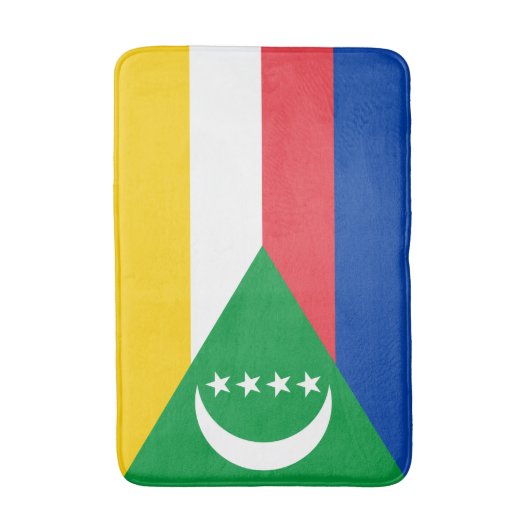 Tapis De Bain Drapeau des Comores (Devant (Vertical))