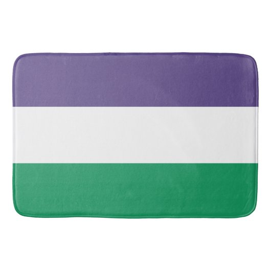 Tapis De Bain Drapeau des suffragettes (Devant)