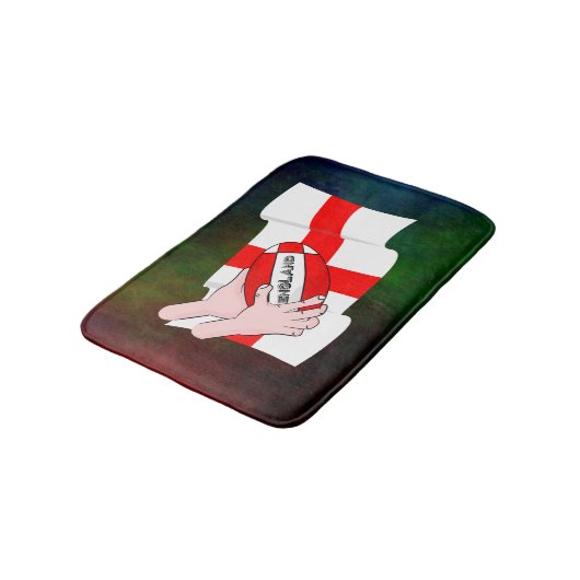 Tapis De Bain Drapeau Des Supporters De L'Équipe De Rugby D'Angl (Angle)