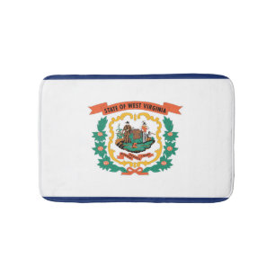 Tapis De Bain Drapeau d'État de Virginie-Occidentale, États-Un