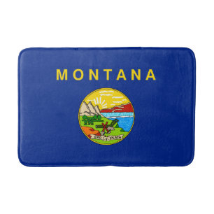 Tapis De Bain Drapeau d'État du Montana