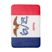 Tapis De Bain Drapeau d'État Iowa (Devant (Vertical))