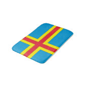 Tapis De Bain Drapeau d'îles d'Aland (Angle)