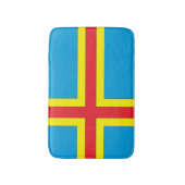 Tapis De Bain Drapeau d'îles d'Aland (Devant (Vertical))