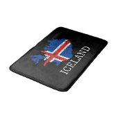 Tapis De Bain Drapeau d'Islande (Angle)