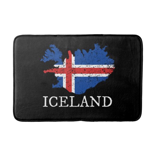 Tapis De Bain Drapeau d'Islande (Devant)