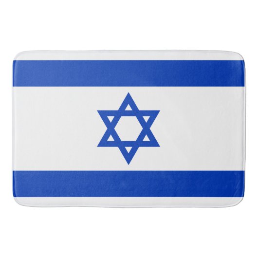 Tapis De Bain Drapeau d'Israël (Devant)