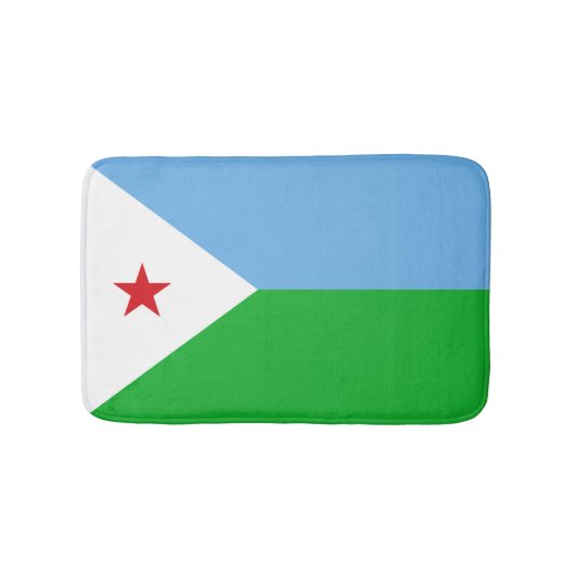 Tapis De Bain Drapeau Djibouti (Devant)
