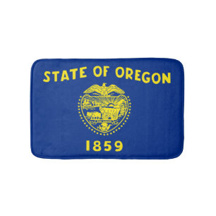 Tapis De Bain Drapeau d'Oregonian, drapeau d'état américain