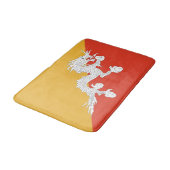 Tapis De Bain Drapeau du Bhoutan patriotique (Angle)