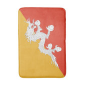 Tapis De Bain Drapeau du Bhoutan patriotique (Devant (Vertical))