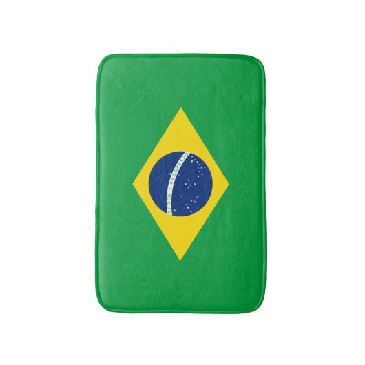 Tapis De Bain Drapeau du Brésil (Devant (Vertical))