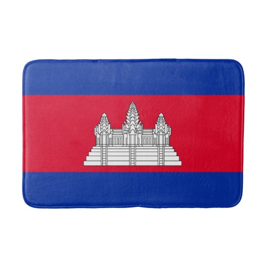 Tapis De Bain Drapeau du Cambodge patriotique (Devant)