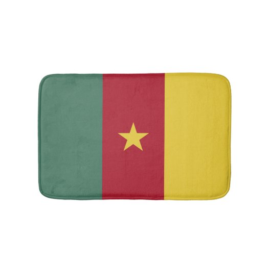 Tapis De Bain drapeau du Cameroun (Devant)
