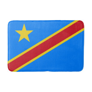 Tapis De Bain Drapeau du Congo Kinshasa