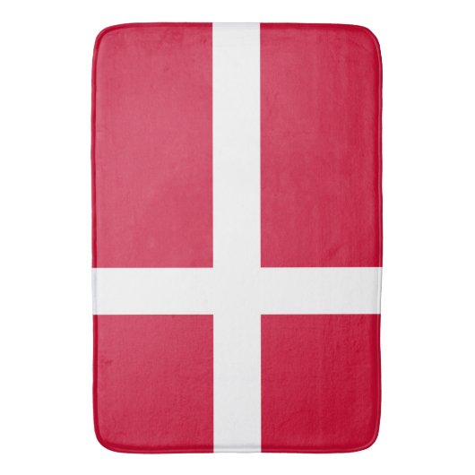 Tapis De Bain Drapeau du Danemark ou drap danois (devant Vertical)