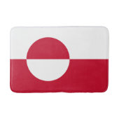 Tapis De Bain Drapeau du Groenland (Devant)