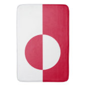 Tapis De Bain Drapeau du Groenland (devant Vertical)