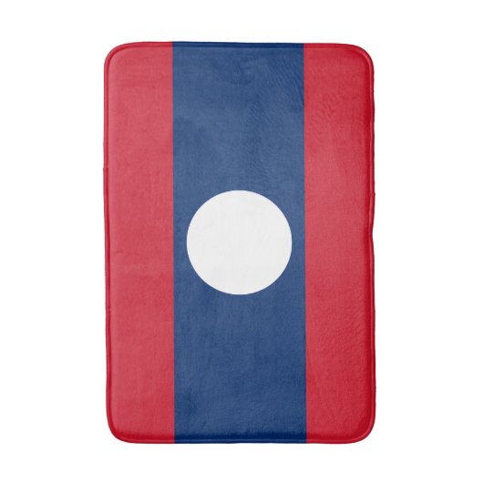 Tapis De Bain Drapeau du Laos (Devant (Vertical))