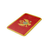 Tapis De Bain Drapeau du Monténégro (Angle)