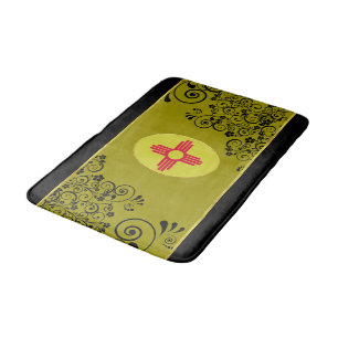 Tapis De Bain Drapeau du Nouveau Mexique