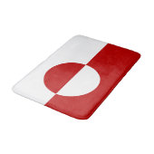 Tapis de bain drapeau du pays Groenland (Angle)
