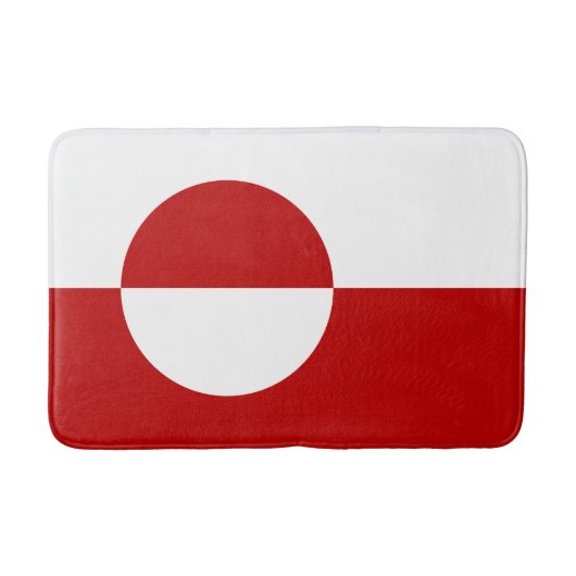 Tapis de bain drapeau du pays Groenland (Devant)