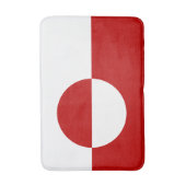 Tapis de bain drapeau du pays Groenland (Devant (Vertical))