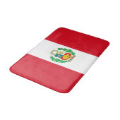 Tapis De Bain Drapeau du Pérou (Angle)
