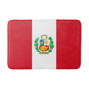 Tapis De Bain Drapeau du Pérou