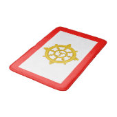 Tapis De Bain Drapeau du royaume de Sikkim (Angle)