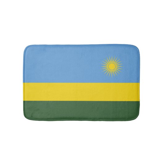 Tapis De Bain Drapeau du Rwanda (Devant)