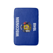 Tapis De Bain Drapeau du Wisconsin (Devant (Vertical))