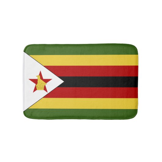 Tapis De Bain drapeau du Zimbabwe (Devant)