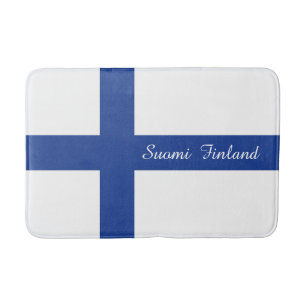 Tapis De Bain Drapeau finlandais matelas personnalisés