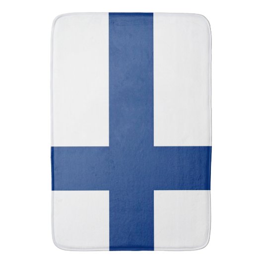 Tapis De Bain Drapeau Finlande (devant Vertical)