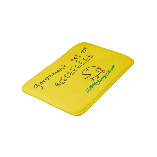 Tapis De Bain Drapeau Gadsden Gouvernement dehors REE SNEKDROITE (Angle)
