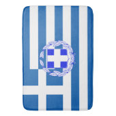 Tapis De Bain Drapeau grec (devant Vertical)