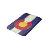 Tapis De Bain Drapeau grunge du Colorado (Angle)