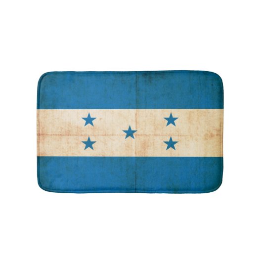 Tapis De Bain Drapeau grunge du Honduras (Devant)