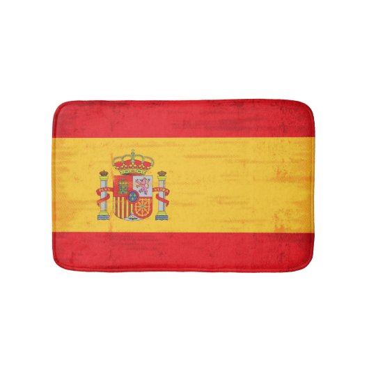 Tapis De Bain Drapeau grunge espagnol (Devant)