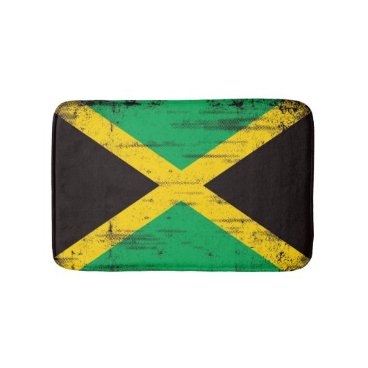 Tapis De Bain Drapeau grunge jamaïcain (Devant)