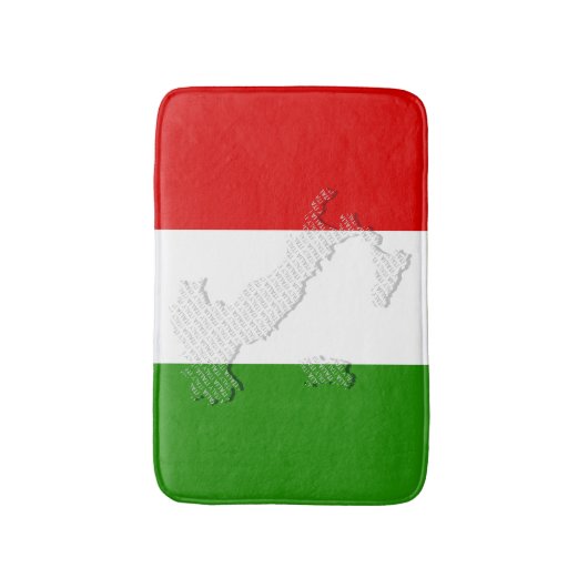Tapis De Bain Drapeau italien (Devant (Vertical))