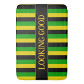 Tapis De Bain Drapeau jamaïcain rayé (devant Vertical)