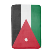 Tapis De Bain Drapeau Jordanie (Devant (Vertical))